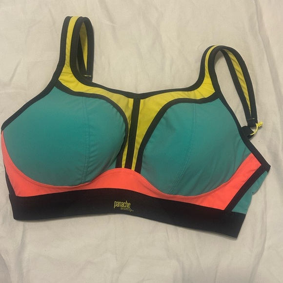 Panache Sport Wire-Free Sports Bra Moisture Wicking Womens - Picture 2 of 5